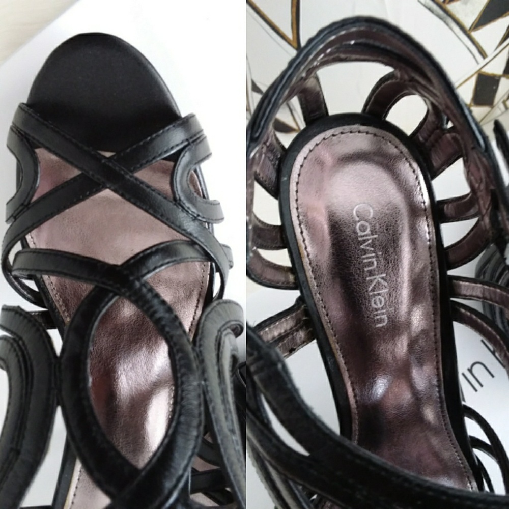 Calvin Klein 'Dylan' Caged Sandals - Picture 4 of 8